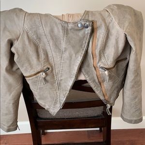 Free people vegan leather jacket